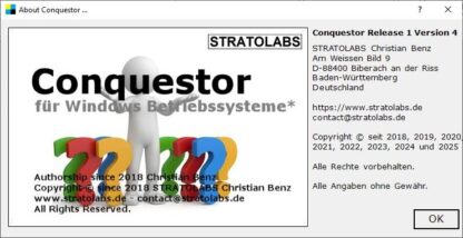 Conquestor Release 1 Version 4 für Windows Betriebssysteme* – Bild 3